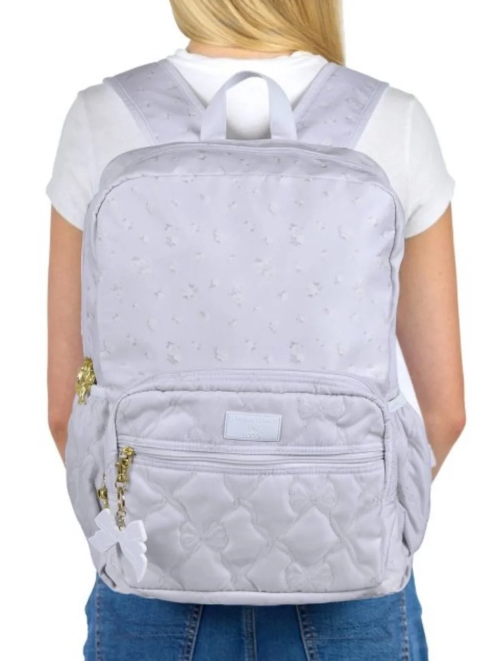 NWT LoveShackFancy x Target -Yoobi Everblooming Rosettes Backpack Breezy Blue